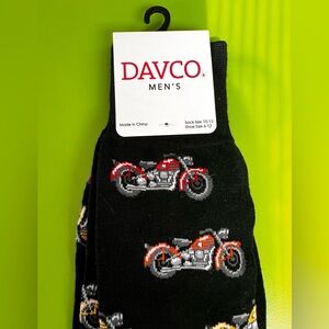 DAVCO motorcycle vintage bike biker Men’s Socks NEW casual dress